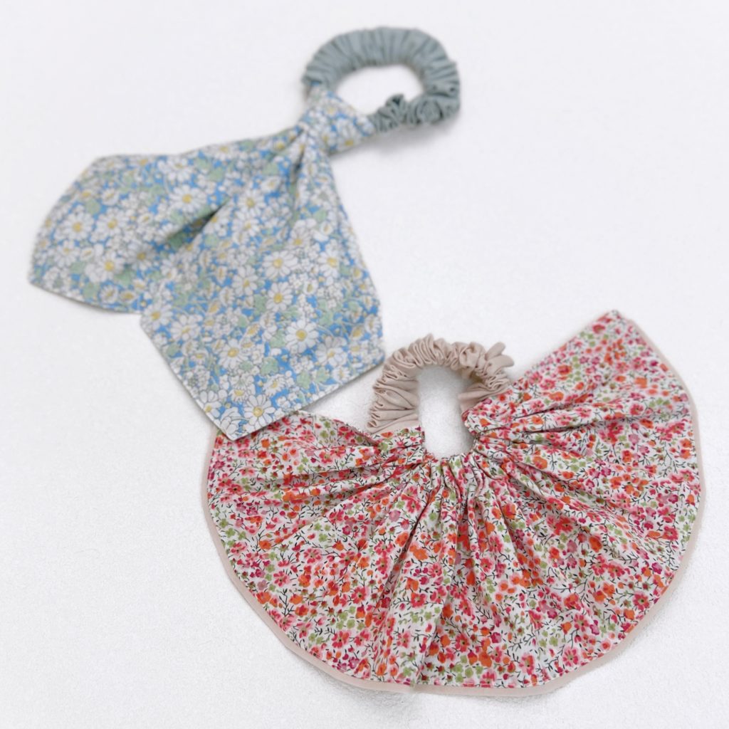 ビッグシュシュ作り方、リボンシュシュ作り方